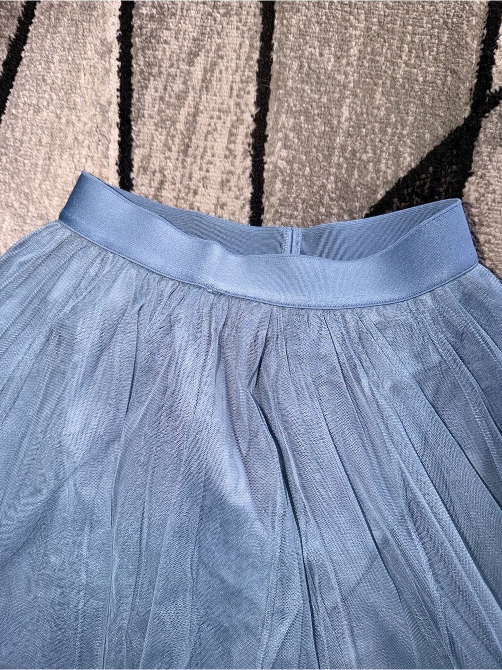 Asan Light Blue Maxi Skirt with Elastic Waistband - Picture 2 of 7